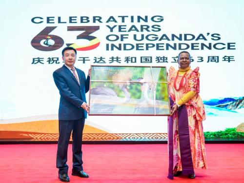 The Embassy of the Republic of Uganda in Beijing, in partnership with the Consulate General in Guangzhou, hosted a grand reception to mark Uganda’s 63rd Independence Anniversary.